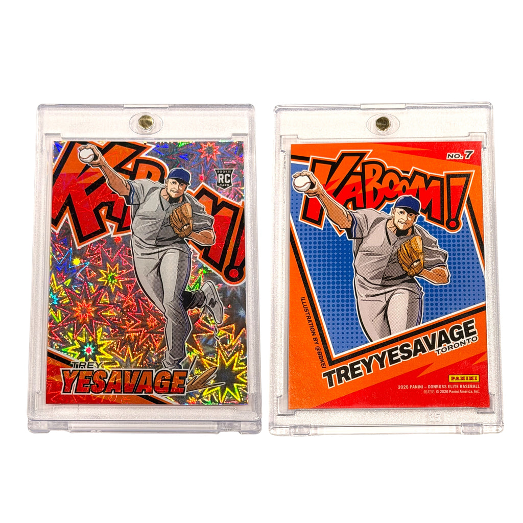 2026 Donruss Elite Baseball Kaboom TREY YESAVAGE #7 RC Case Hit Blue Jays