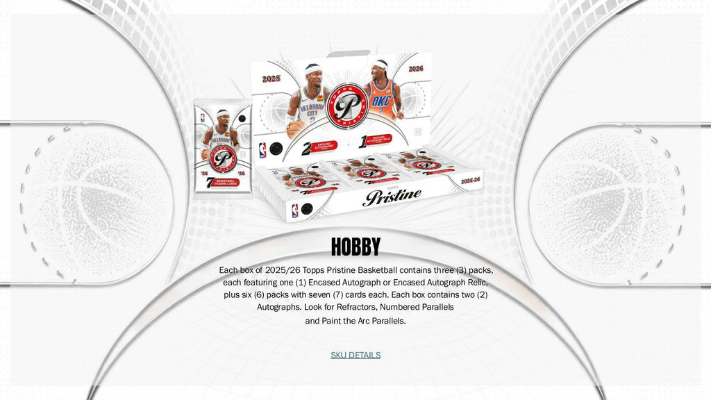2025-26 Topps Pristine Basketball Hobby 6-Box Case (Presell 9/24)