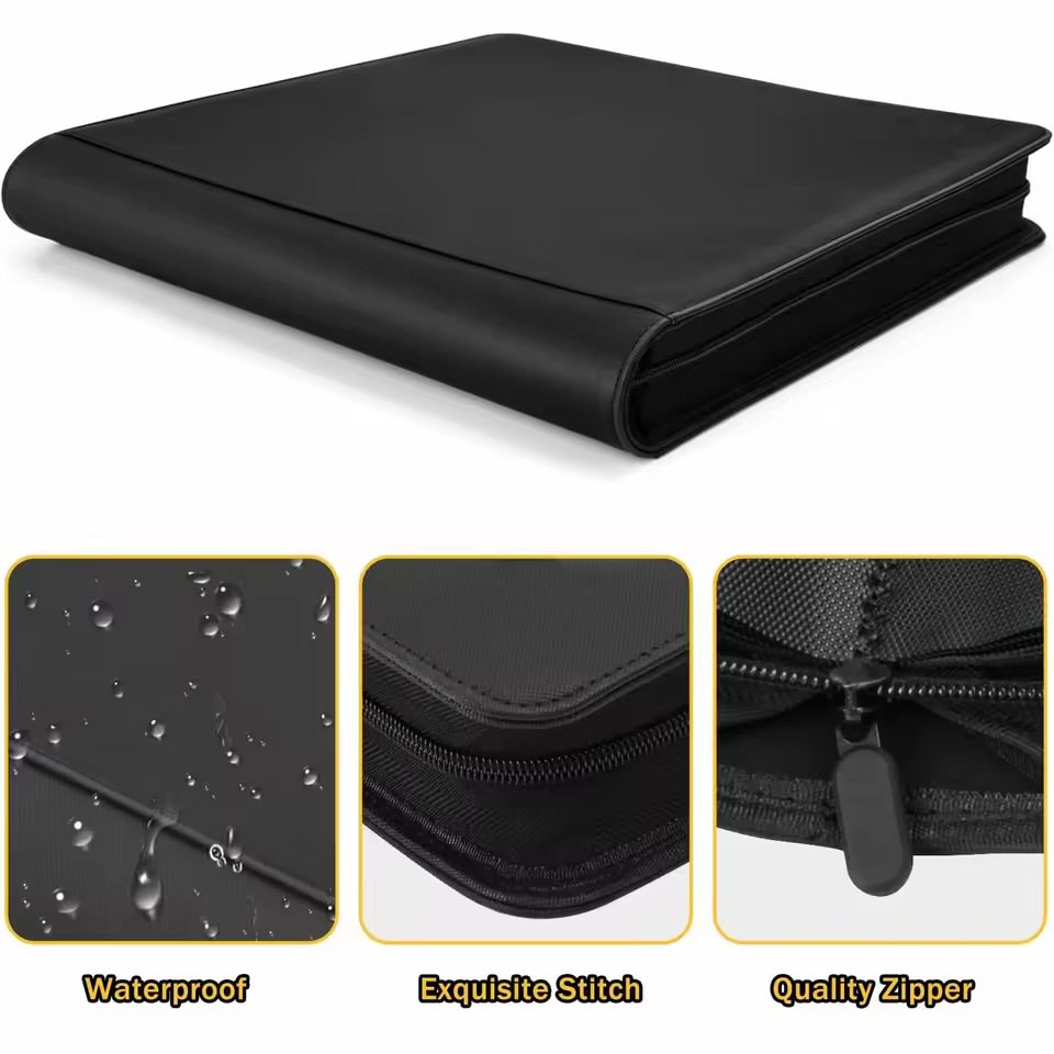Generic Premium Series 9-Pocket Toploader Zippered Binder (14 Pages x 9 = 252 Cards)