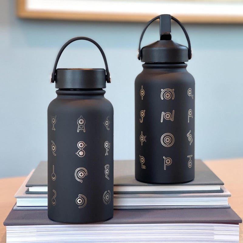 Pokémon-Inspired 22oz Tumbler Drink Bottle Travel Mug w/ Straw Lid