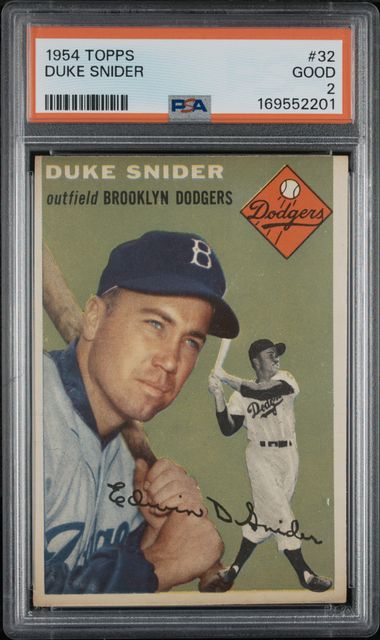 1954 Topps Duke Snider #32 PSA 2 (GC)