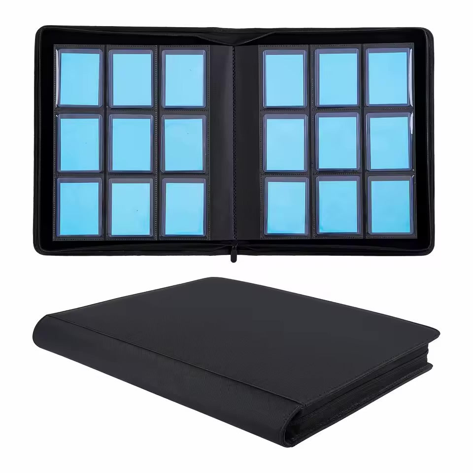 Generic Premium Series 9-Pocket Toploader Zippered Binder (14 Pages x 9 = 252 Cards)