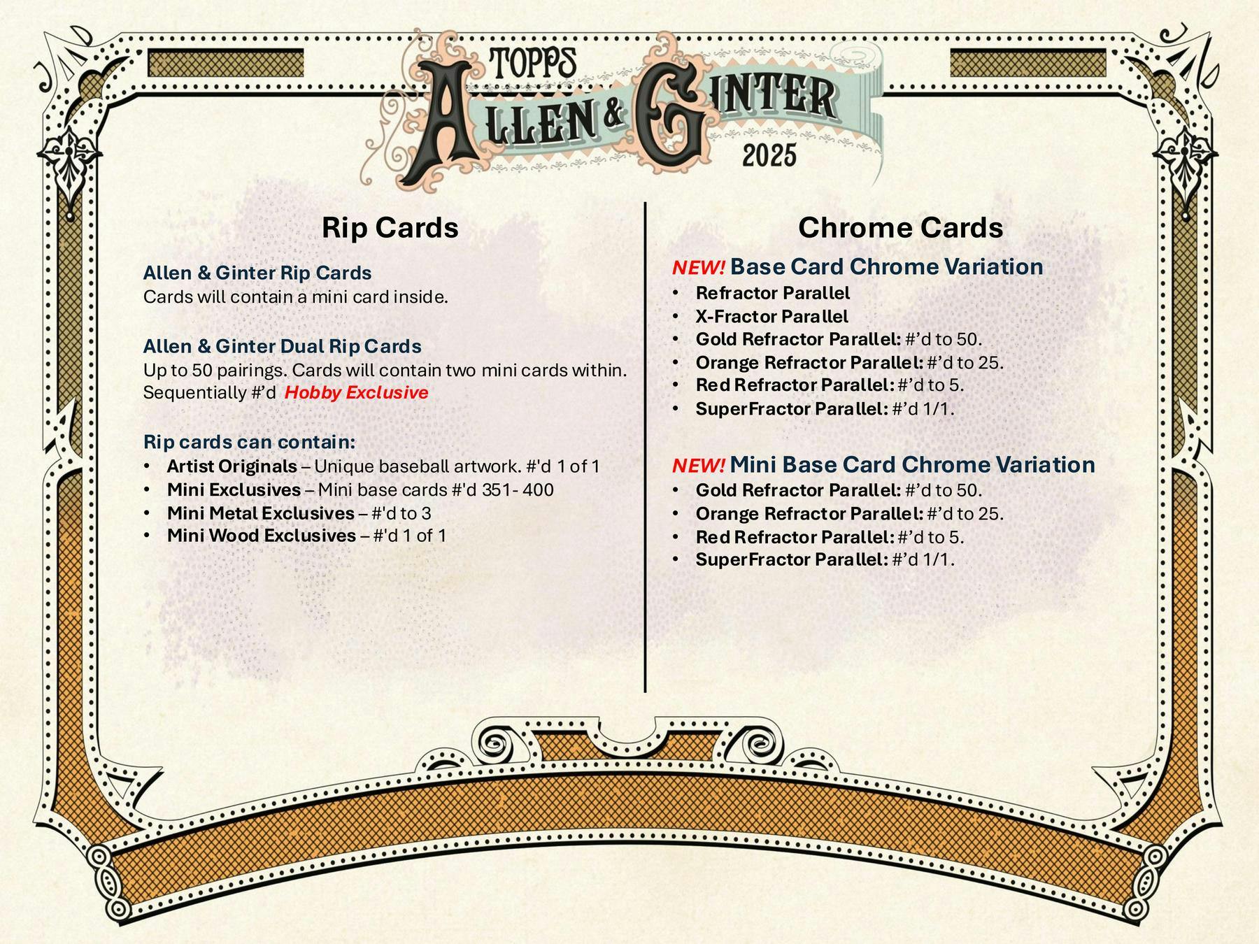 2025 Topps Allen & Ginter Baseball Hobby Pack