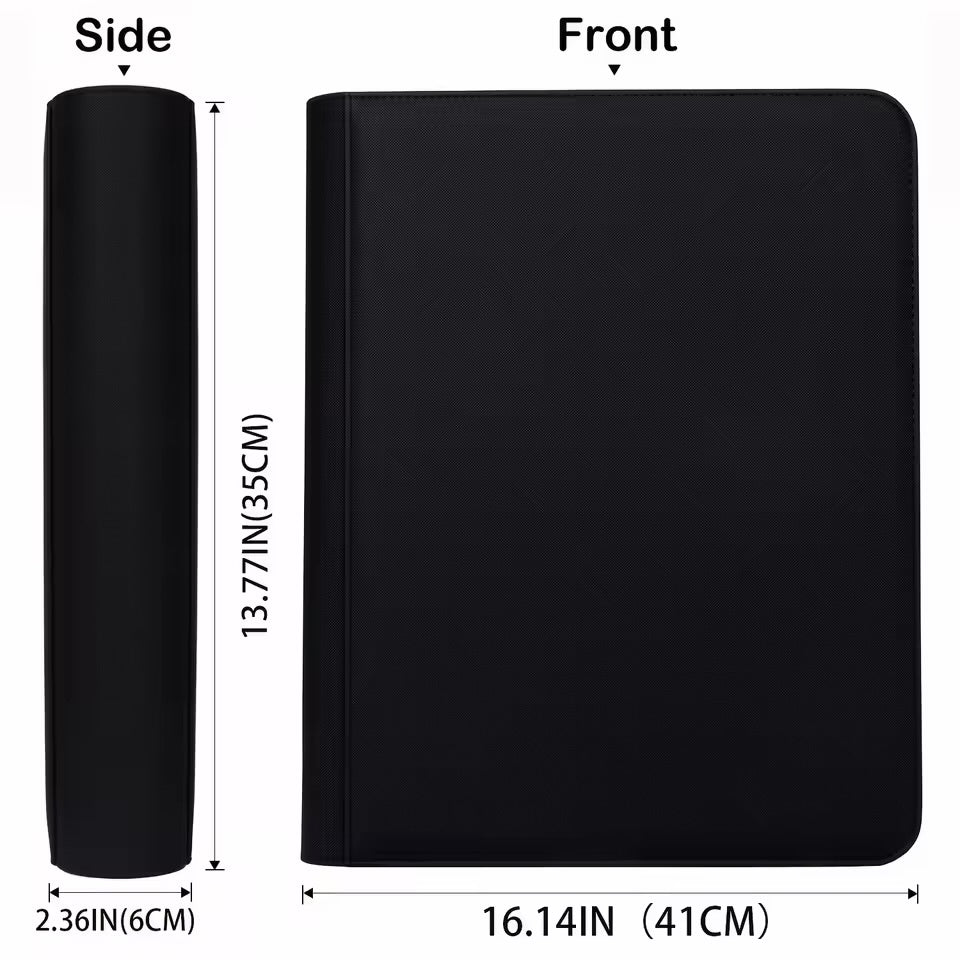 Generic Premium Series 9-Pocket Toploader Zippered Binder (14 Pages x 9 = 252 Cards)