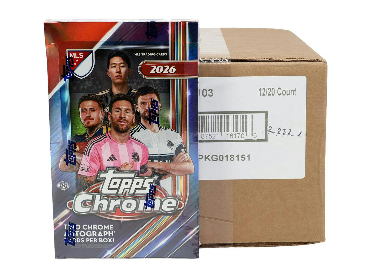 2026 Topps MLS Chrome Soccer Hobby 12-Box Case (9/10)