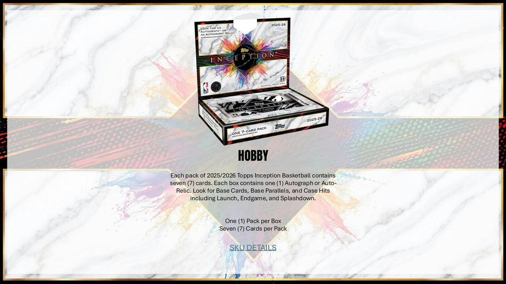 2025-26 Topps Inception Basketball Hobby Box (Presell 7/23)