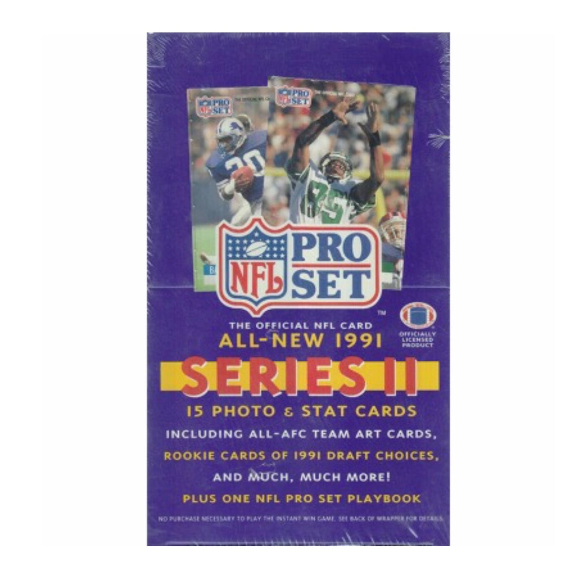 1991 Pro Set Series 2 Football 36-Pack Hobby Box