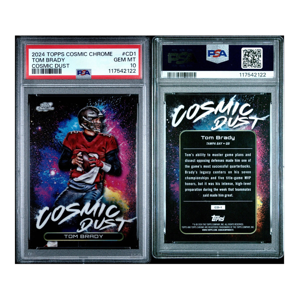 2024 TOPPS COSMIC CHROME COSMIC DUST #CD1 TOM BRADY PSA 10 GEM MINT