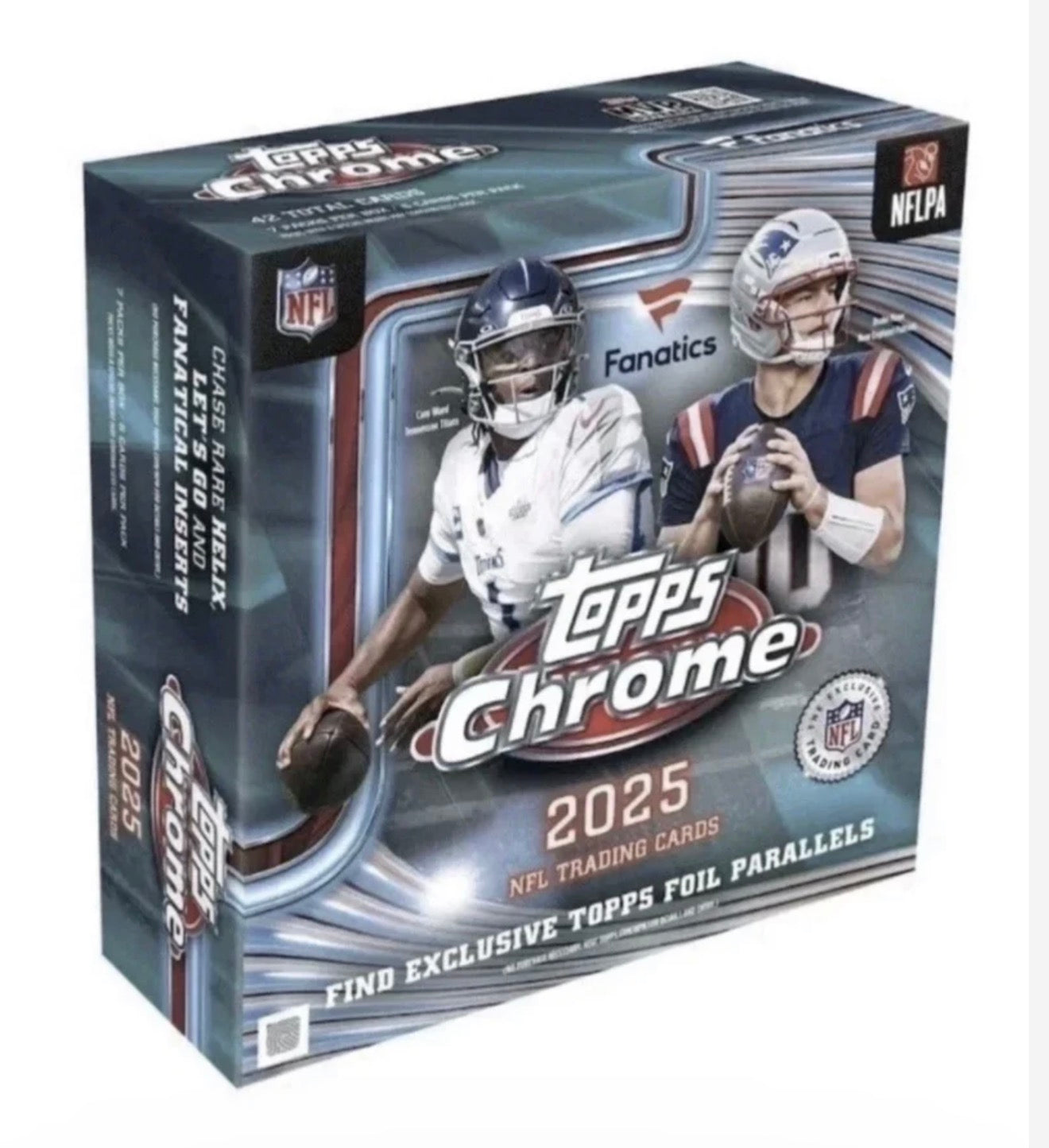 2025 Topps Chrome Football Mega Box Fanatics Exclusive