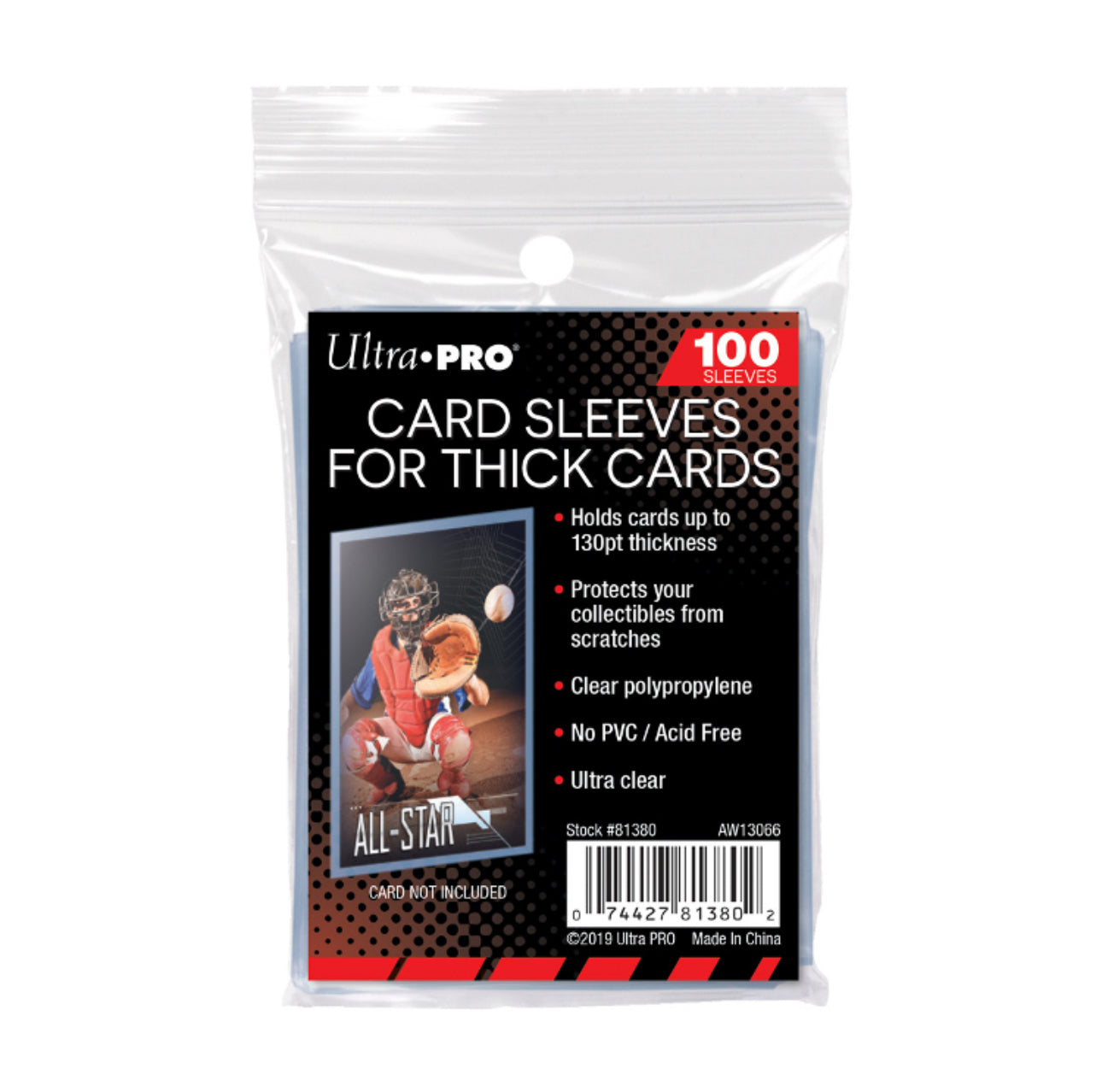 Ultra Pro Thick Card Sleeves (100ct Pack)