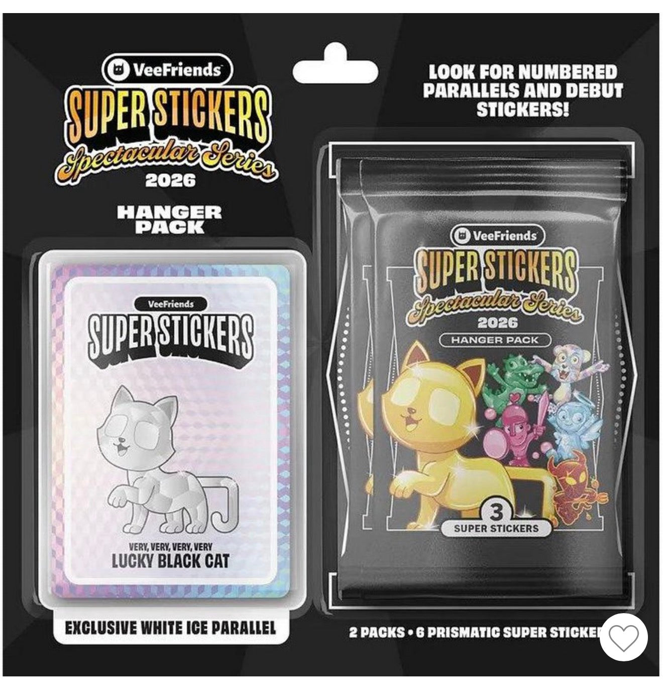 2026 VeeFriends Super Stickers Spectacular Series Hanger Pack (White Ice Parallels) (2/27)