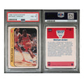 1986 FLEER STICKER #8 MICHAEL JORDAN PSA 8 (TSR)