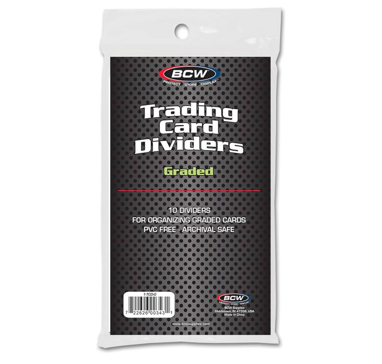 BCW Trading Card Dividers Graded 10x10ct (100ct Pack)