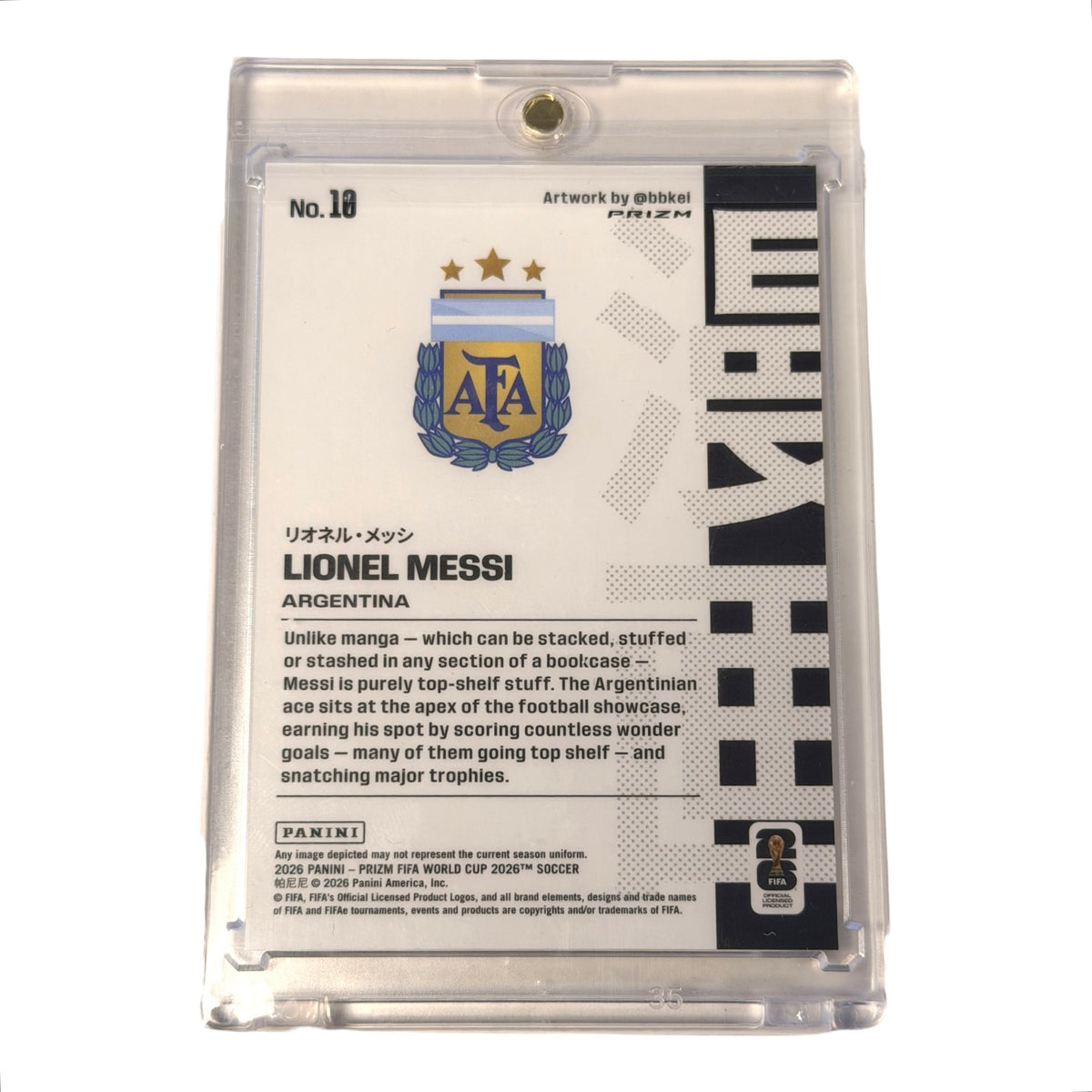 2026 PANINI PRIZM FIFA WORLD CUP 2026 MANGA 10 LIONEL MESSI (Tim)