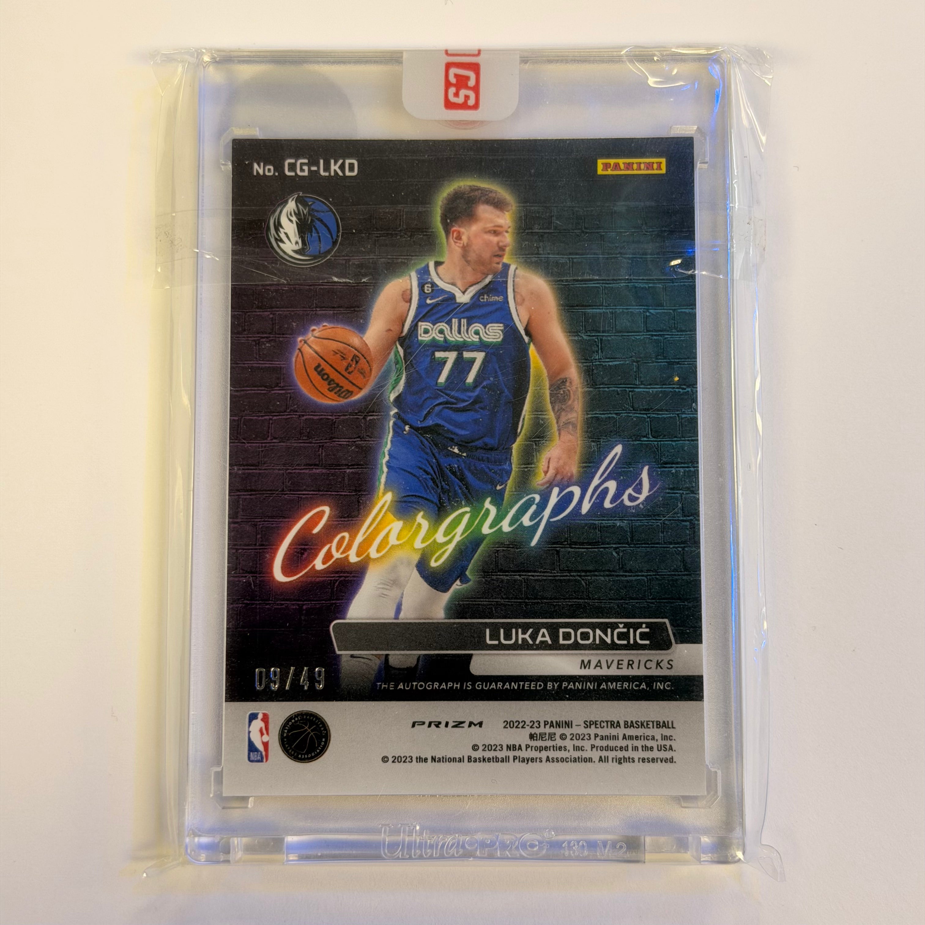 2022 PANINI SPECTRA COLORGRAPHS CGLKD LUKA DONCIC ASTRAL /49 (RD)