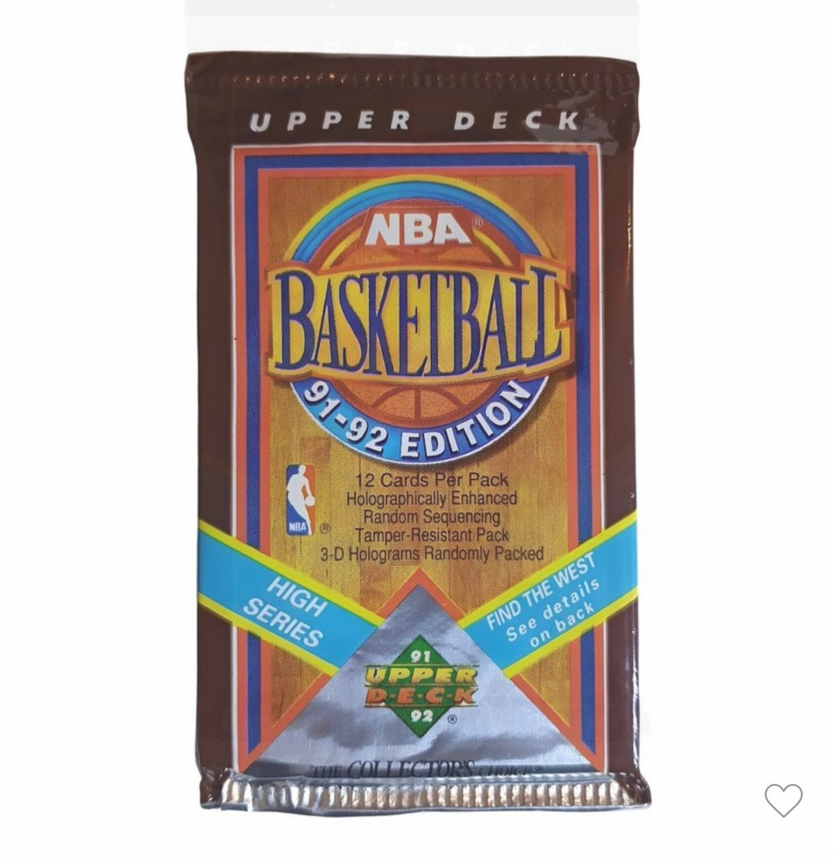 1991-92 Upper Deck Basketball High Series 12-Card Single Pack
