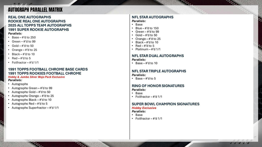 2026 Topps Football Hobby Pack (8/21)