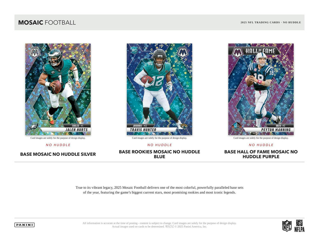2025 Panini Mosaic Football No Huddle Box (11/26)