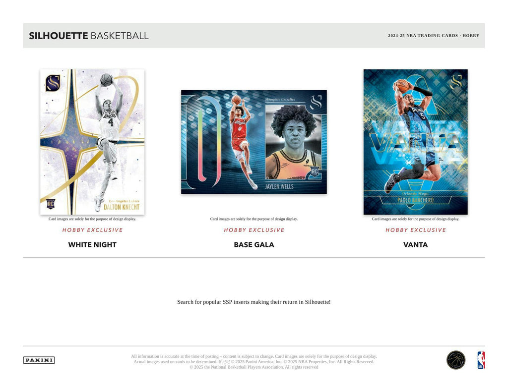 2024-25 Panini Silhouette Basketball Hobby Box (Consignment)