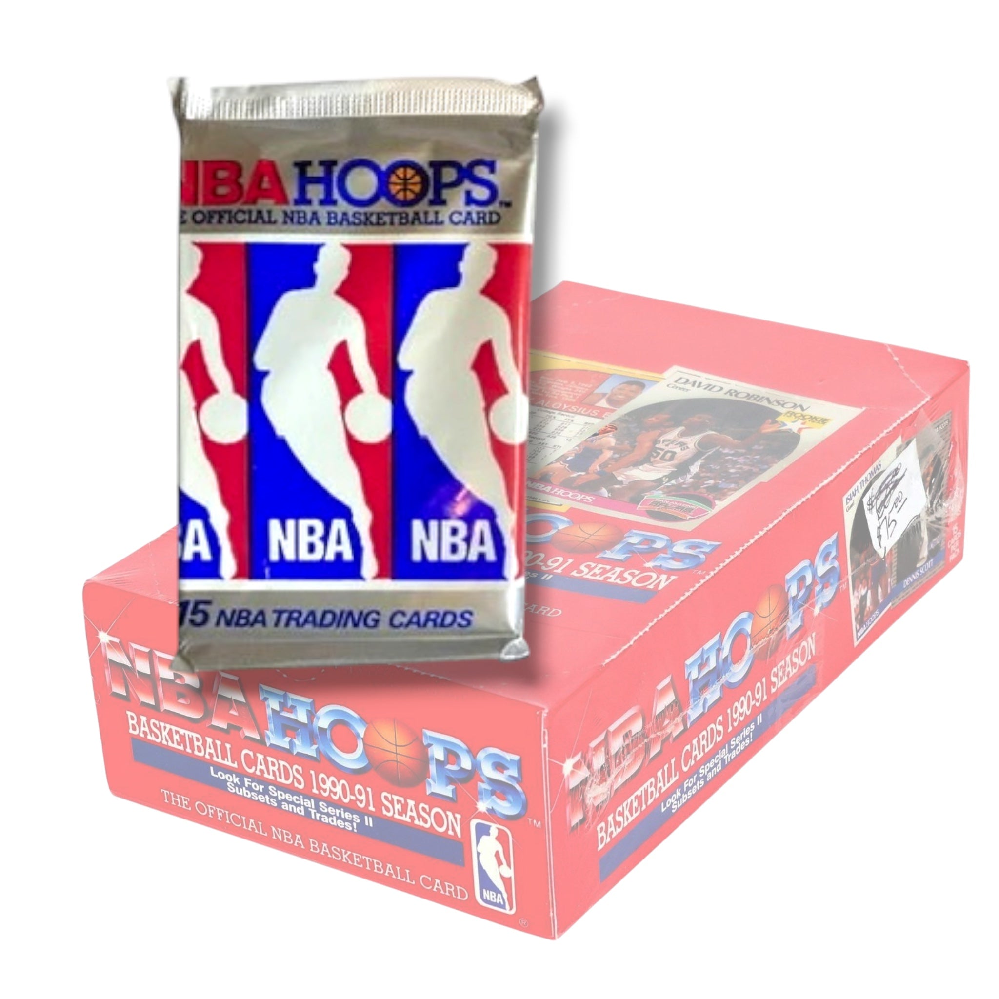 1990-91 NBA Hoops Series 2 Basketball 15-Card Wax Pack