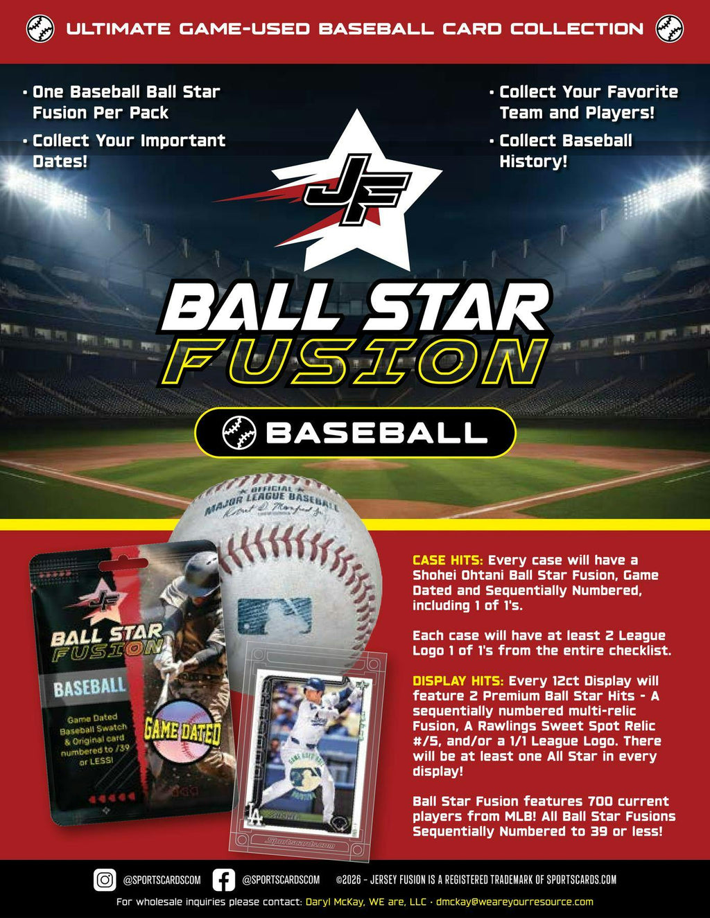 2026 Jersey Fusion Ball Star Baseball 5-Pack Hobby Box