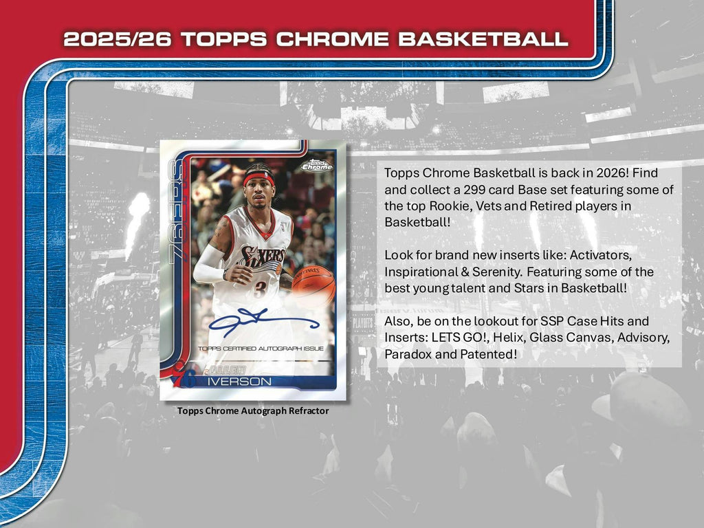 2025-26 Topps Chrome Basketball 7-Pack Blaster Box (Retail)