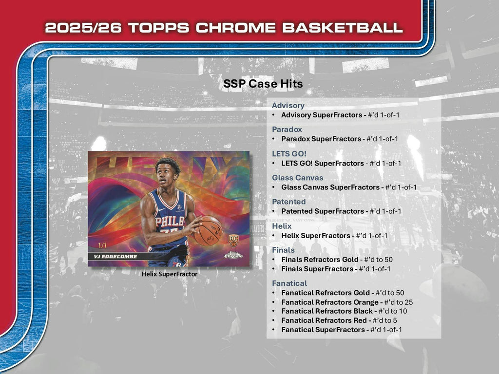 2025-26 Topps Chrome Basketball 7-Pack Blaster Box (Retail)