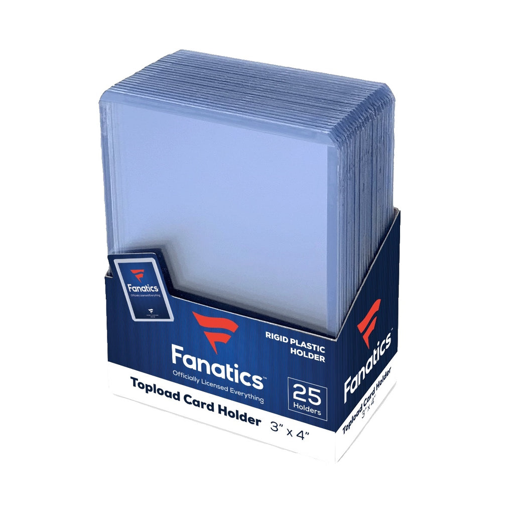 Fanatics 35pt Standard Card Top Loaders (25ct Pack 40 Packs/Case = 1,000 Toploaders)