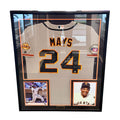 Willie Mays Autographed Authentic Majestic Giants Jersey – 660 HR / HOF 79 – Framed