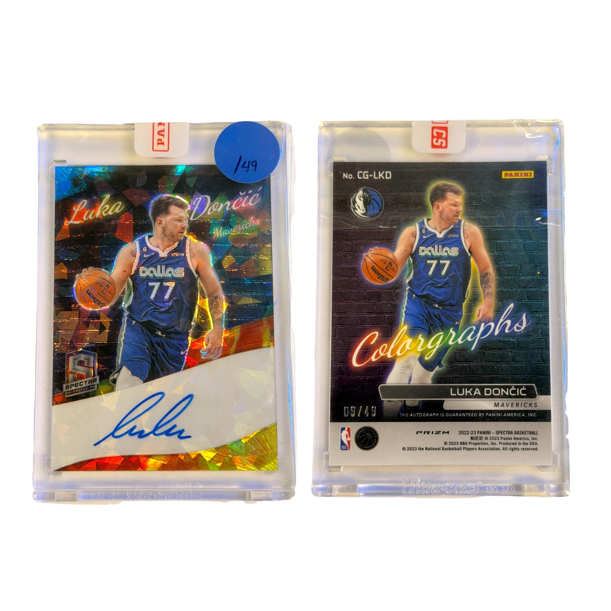 2022 PANINI SPECTRA COLORGRAPHS CGLKD LUKA DONCIC ASTRAL /49 (RD)