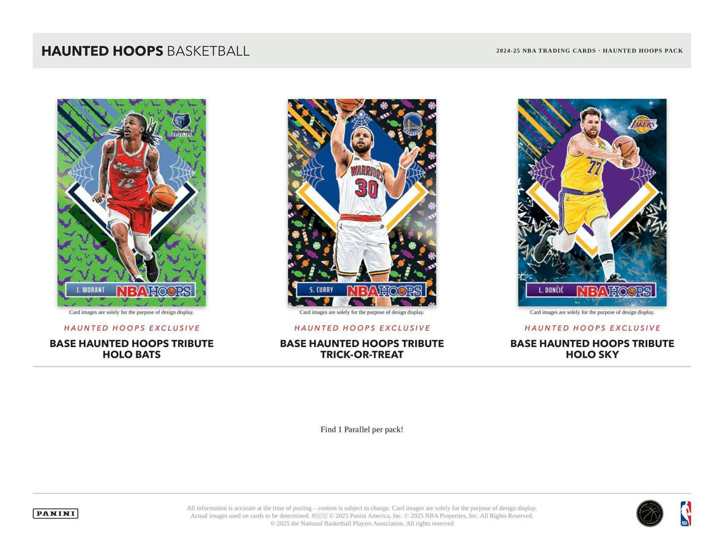 2024-25 Panini Haunted Hoops Halloween Basketball Trading Card Treats Bundle
