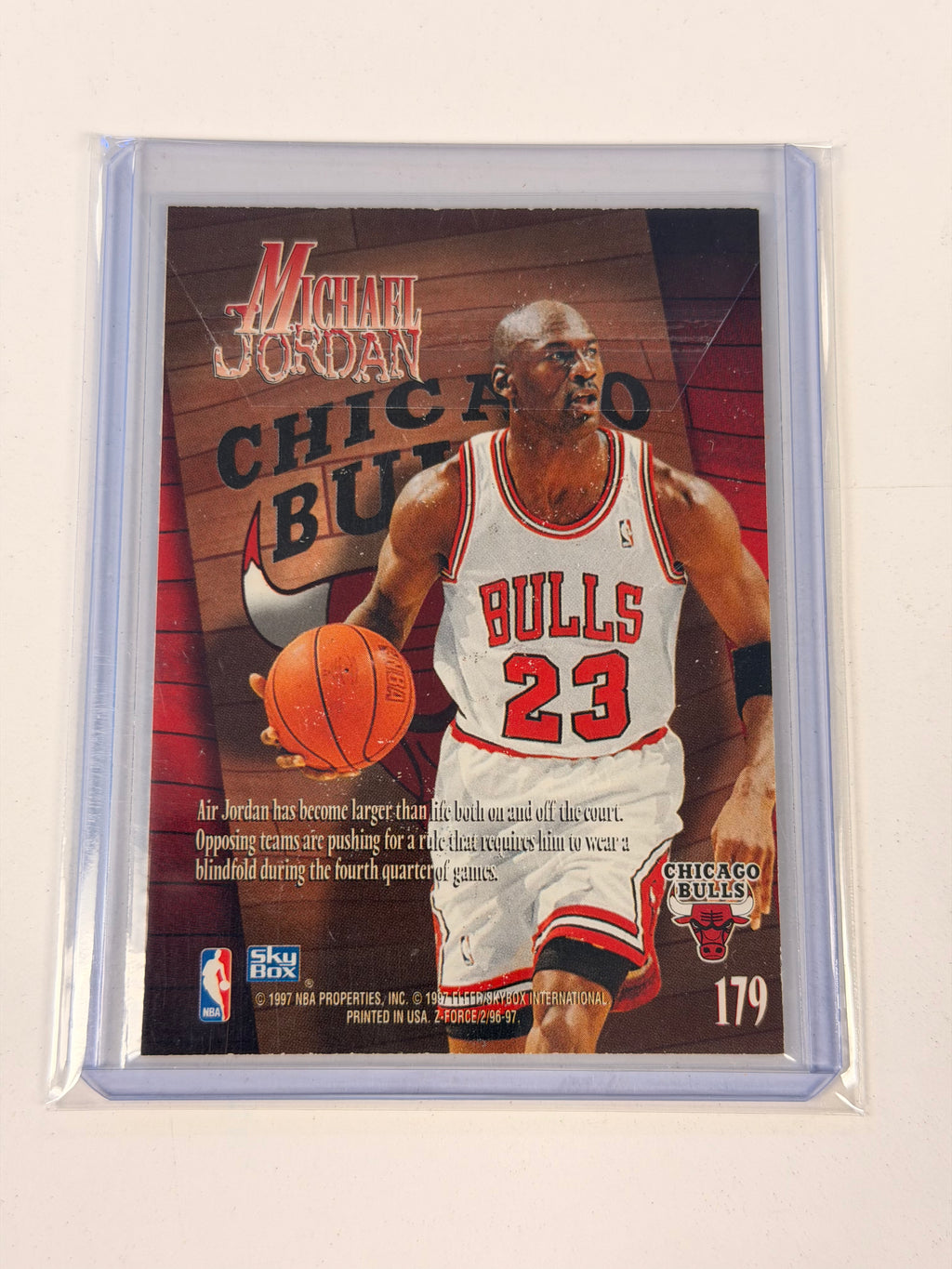 1996 SKYBOX Z-FORCE 179 MICHAEL JORDAN (JW)