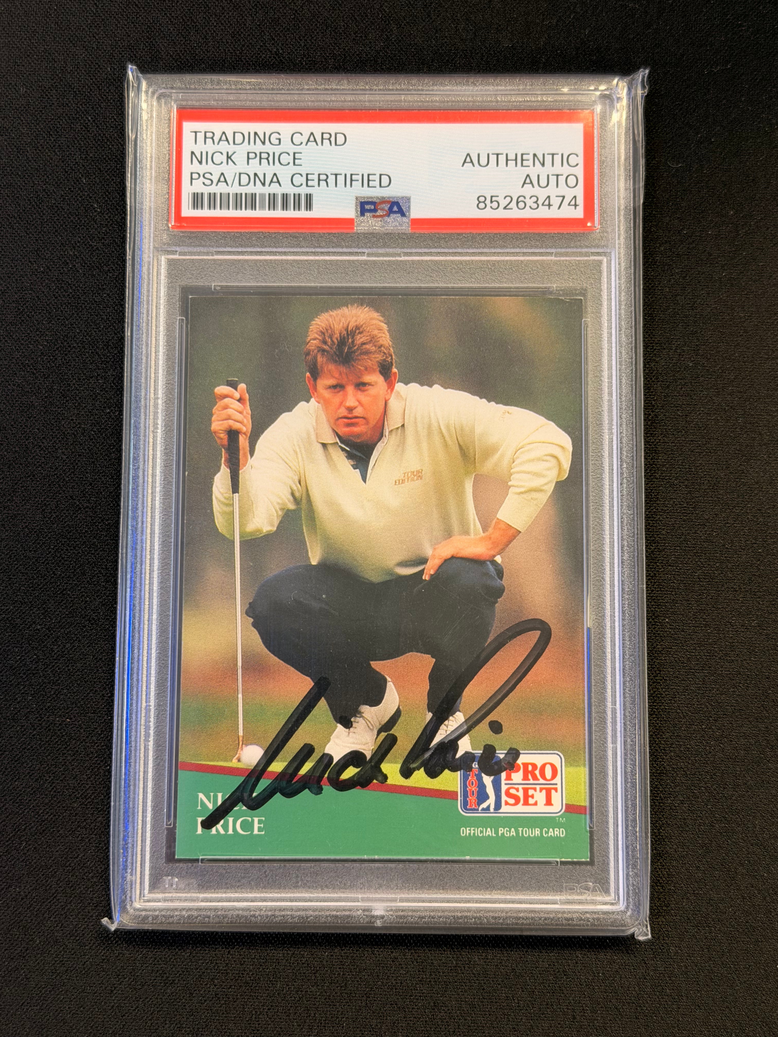 1991 PRO SET PGA TOUR #96 NICK PRICE PSA/DNA AUTHENTIC AUTOGRAPH (GC)