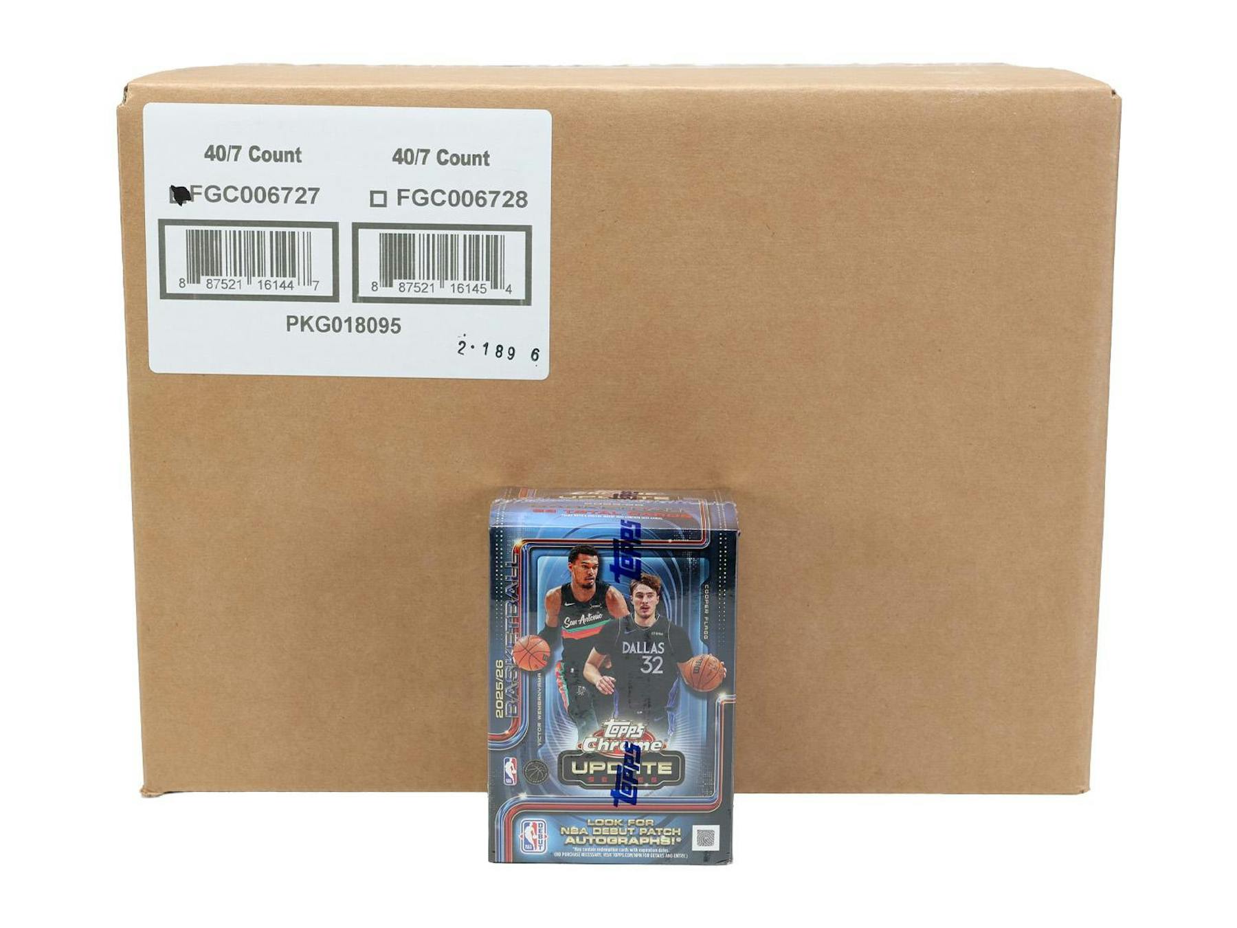 2025-26 Topps Chrome Update Series Basketball Blaster 40-Box Case (Presell 8/6)