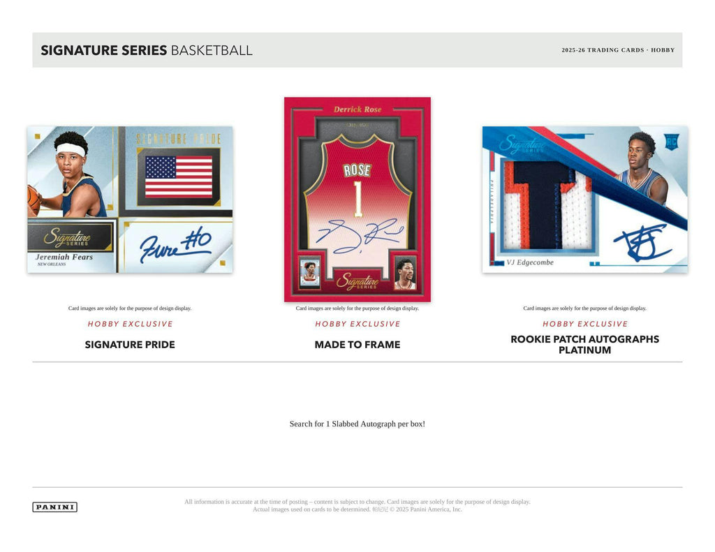 2025-26 Panini Signature Series Basketball Hobby Box