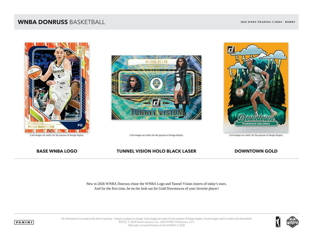 2026 Panini Donruss WNBA Basketball Hobby Pack