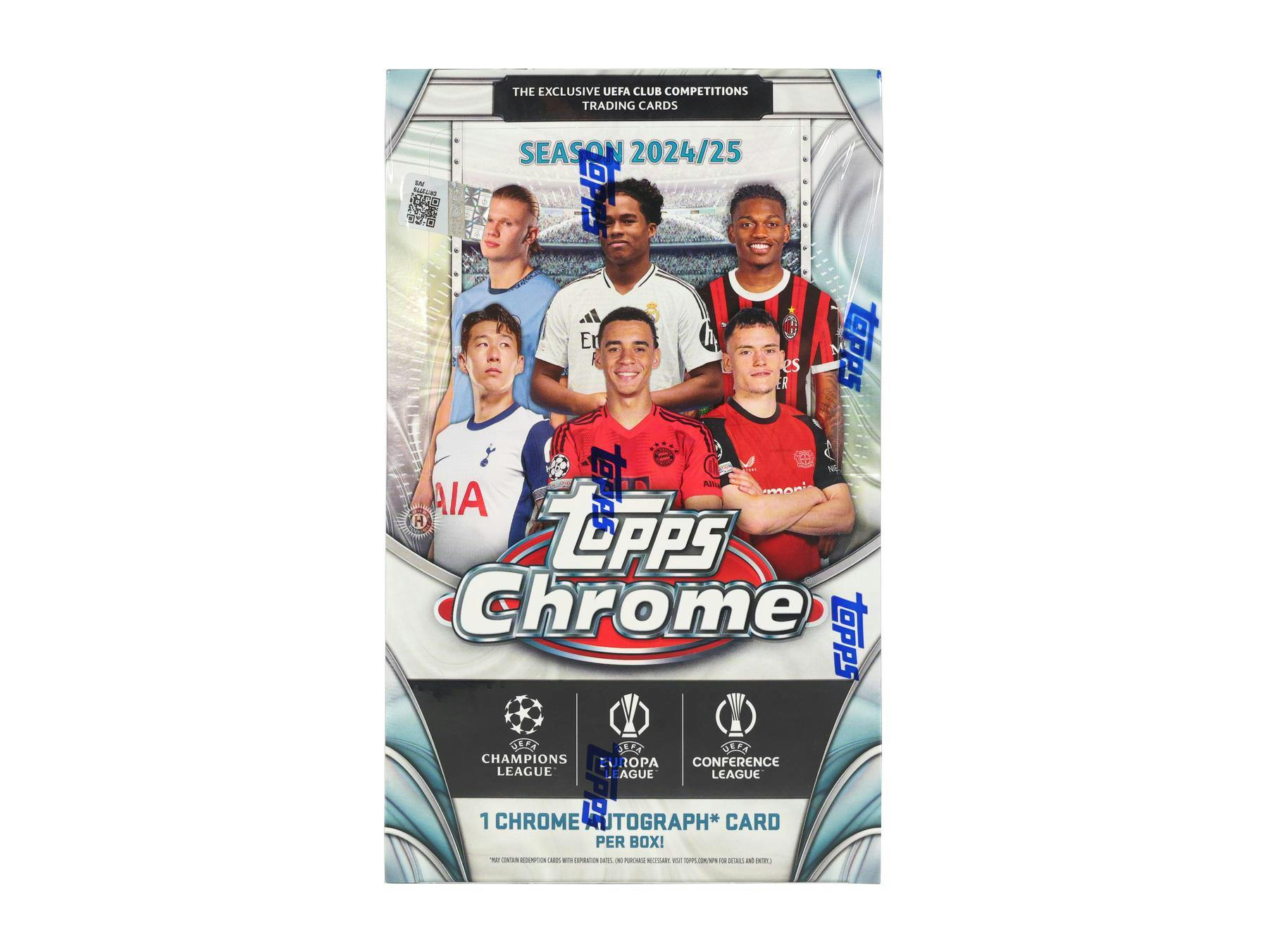 2024-25 Topps Chrome UEFA Club Competitions Soccer Hobby Pack