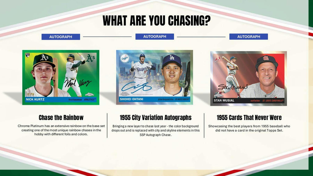 2025 Topps Chrome Platinum '55 Baseball Blaster Box (6/5)