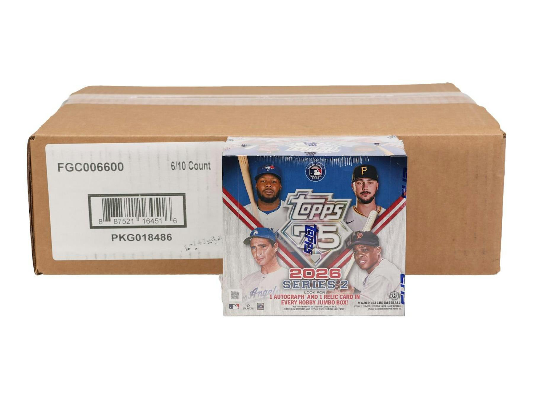2026 Topps Series 2 Baseball Hobby Jumbo 6-Box Case (6/10)