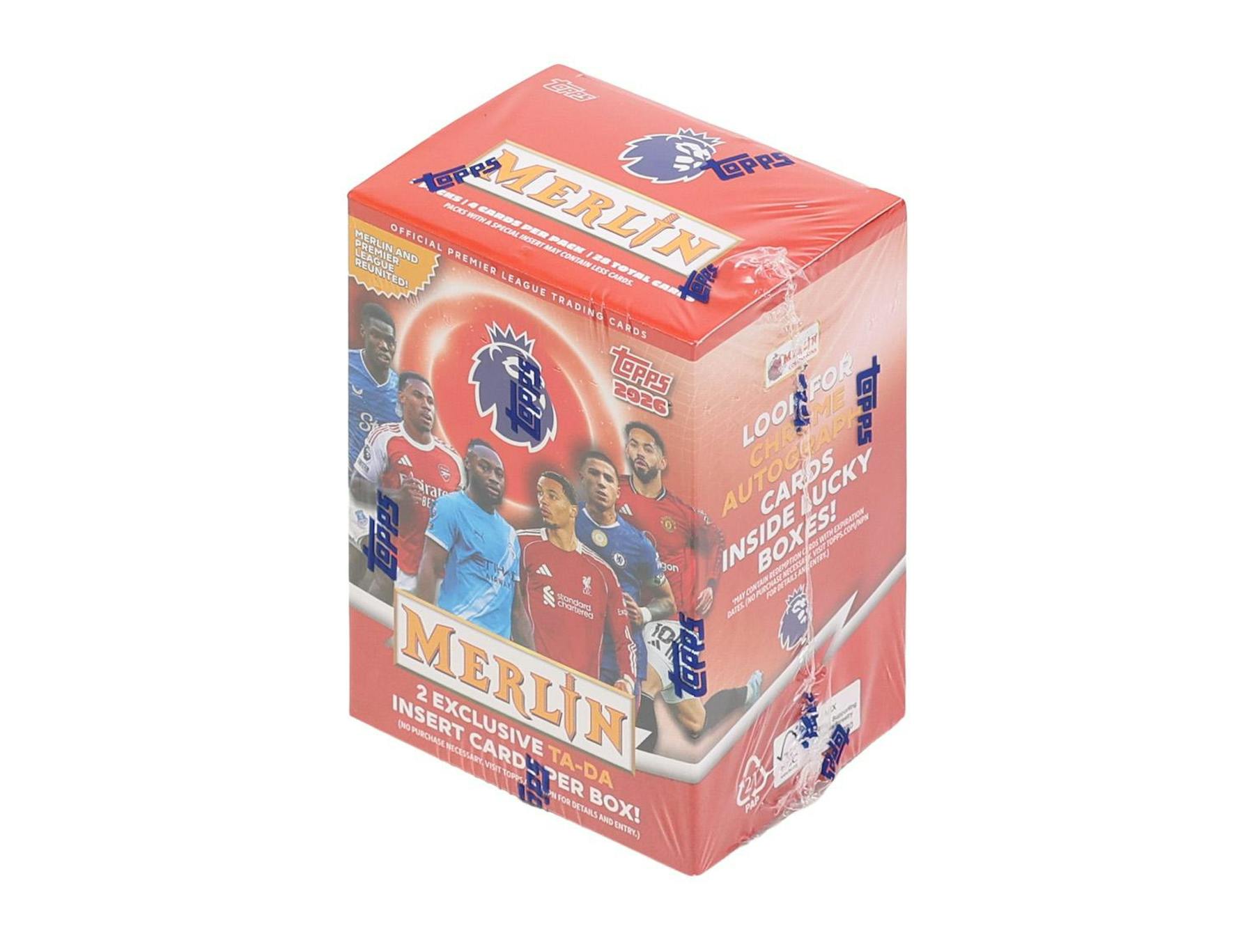 2025-26 Topps Merlin Premier League EPL Soccer Blaster 40-Box Case (Presell 6/11)