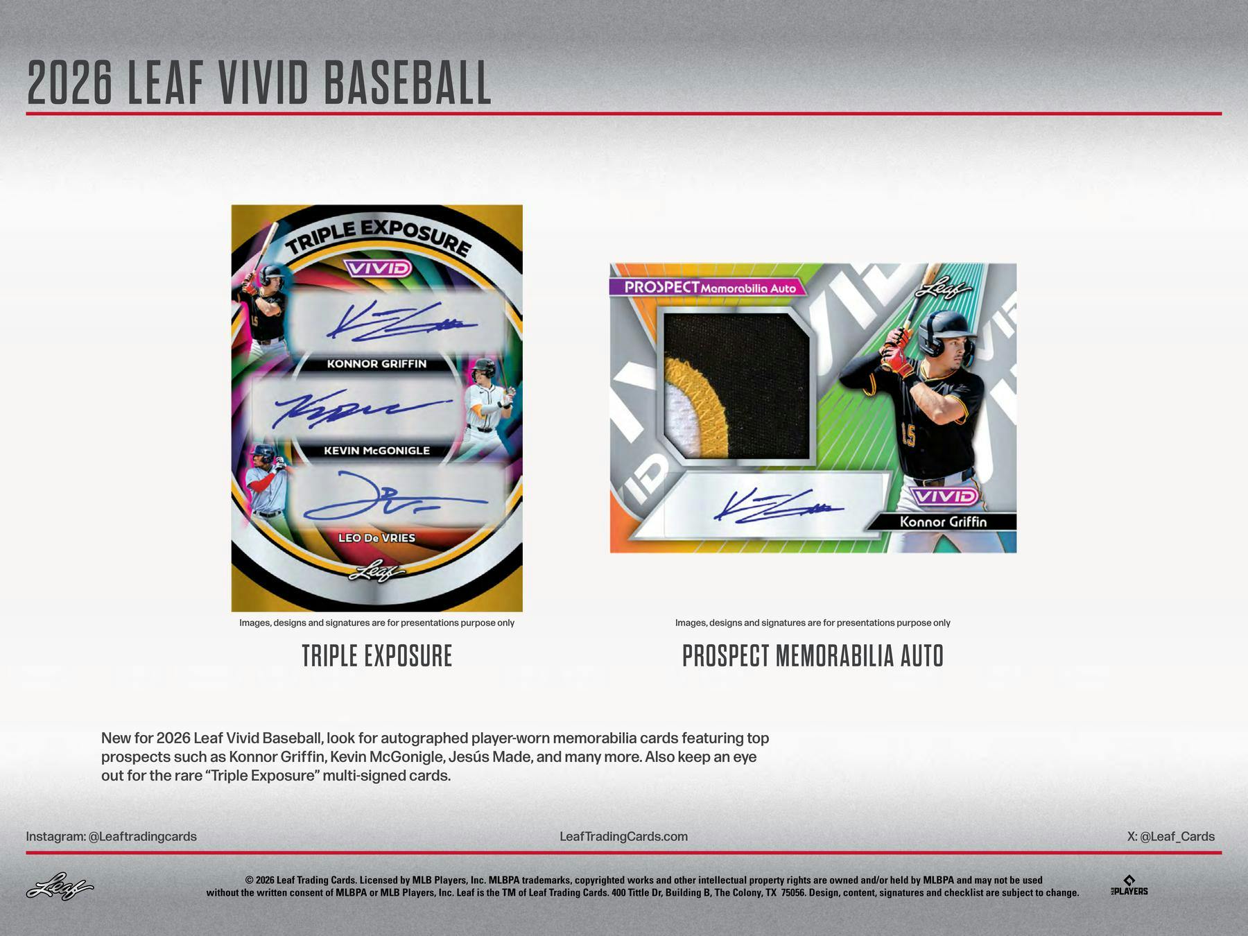 2026 Leaf Vivid Baseball Hobby Box