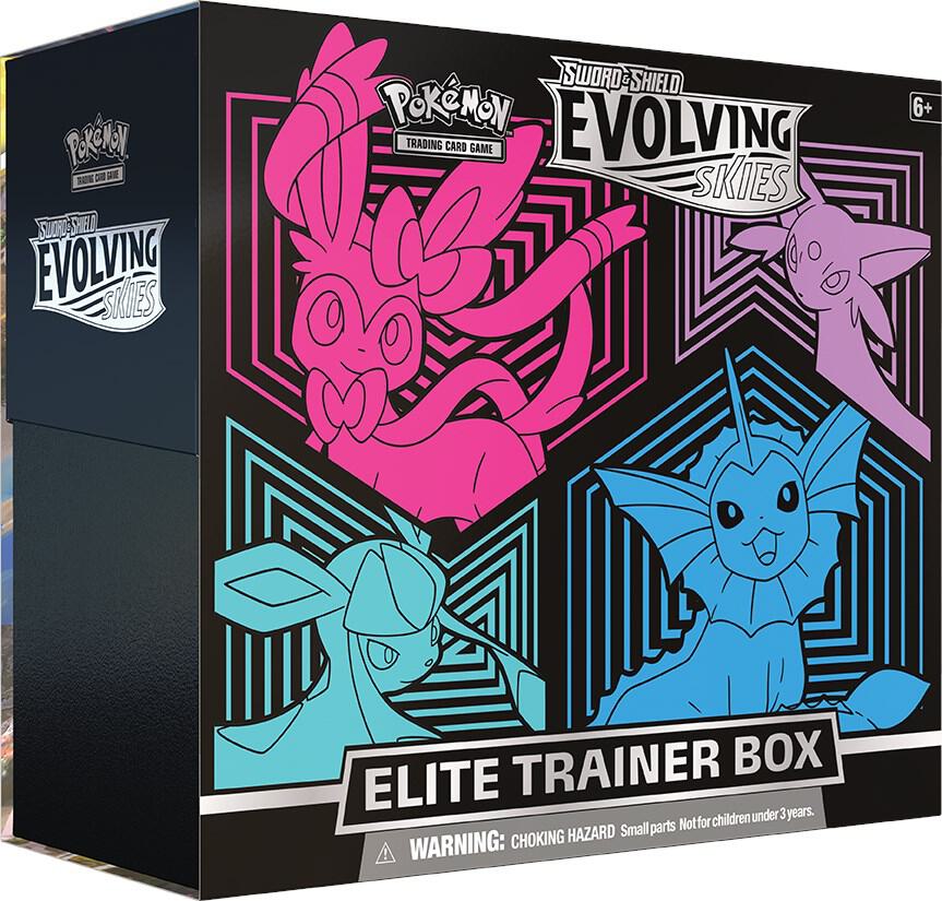 Pokémon TCG: Evolving Skies Elite Trainer Box [Glaceon/Vaporeon/Sylveon/Espeon]