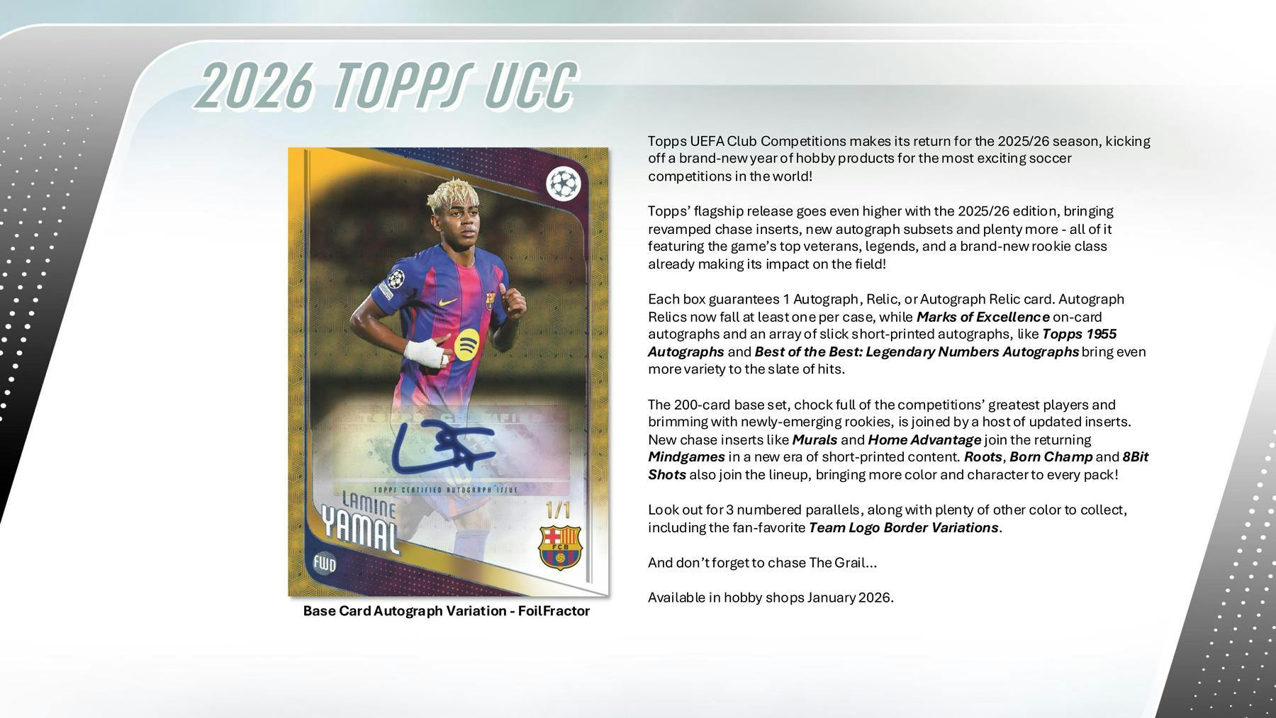 2025-26 Topps UEFA Club Competitions Soccer Hobby Pack (1/15)