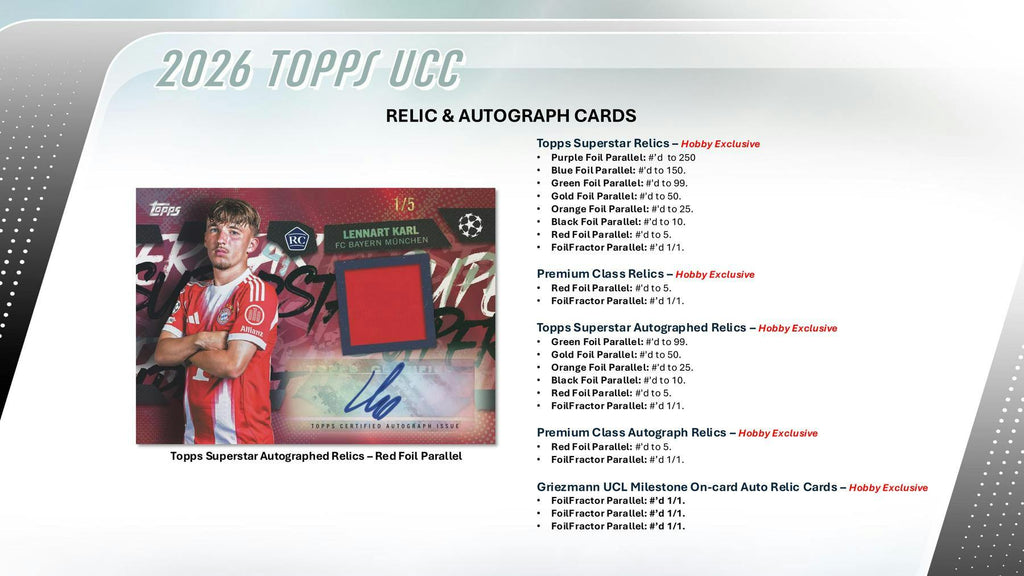 2025-26 Topps UEFA Club Competitions Soccer Hobby Pack (1/15)
