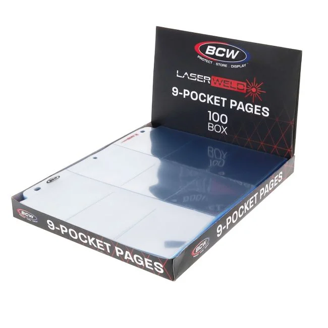 BCW LaserWeld® 9-Pocket Page (100ct Box)