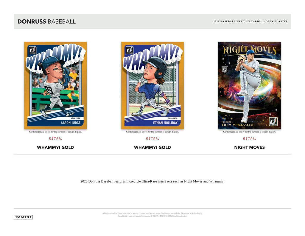 2026 Panini Donruss Baseball Hobby Blaster Box (Presell 6/19)