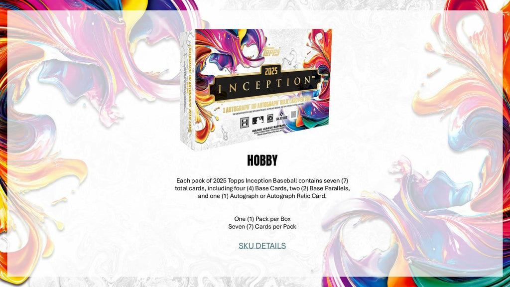2025 Topps Inception Baseball Hobby Box (Presell 6/19)