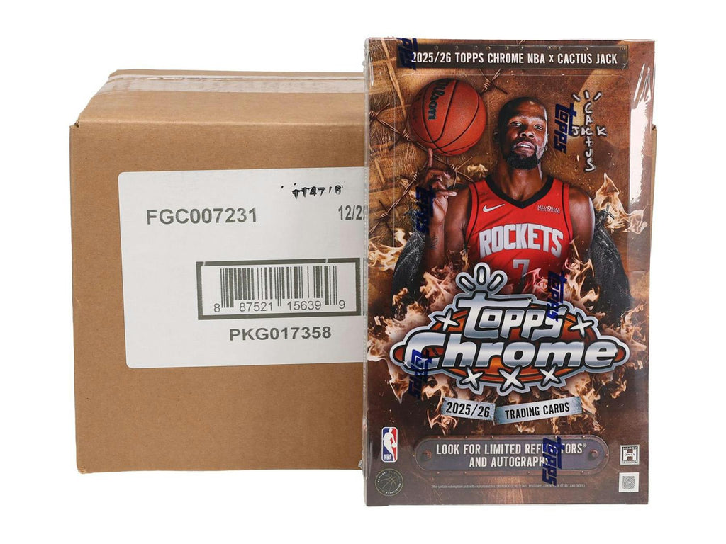 2025-26 Topps Chrome Cactus Jack Basketball Hobby 12-Box Case (Presell 6/19)