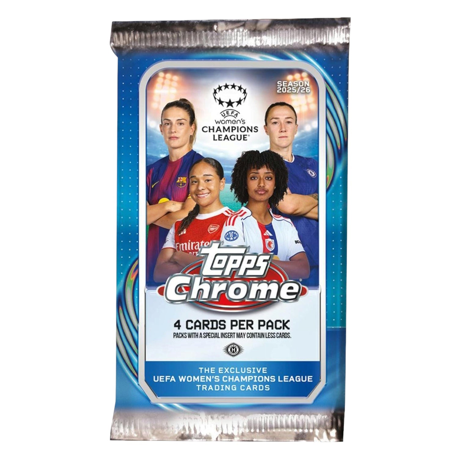 2025-26 Topps Chrome Women's UEFA Champions League Soccer Hobby 12-Box Case (Presell 6/18)