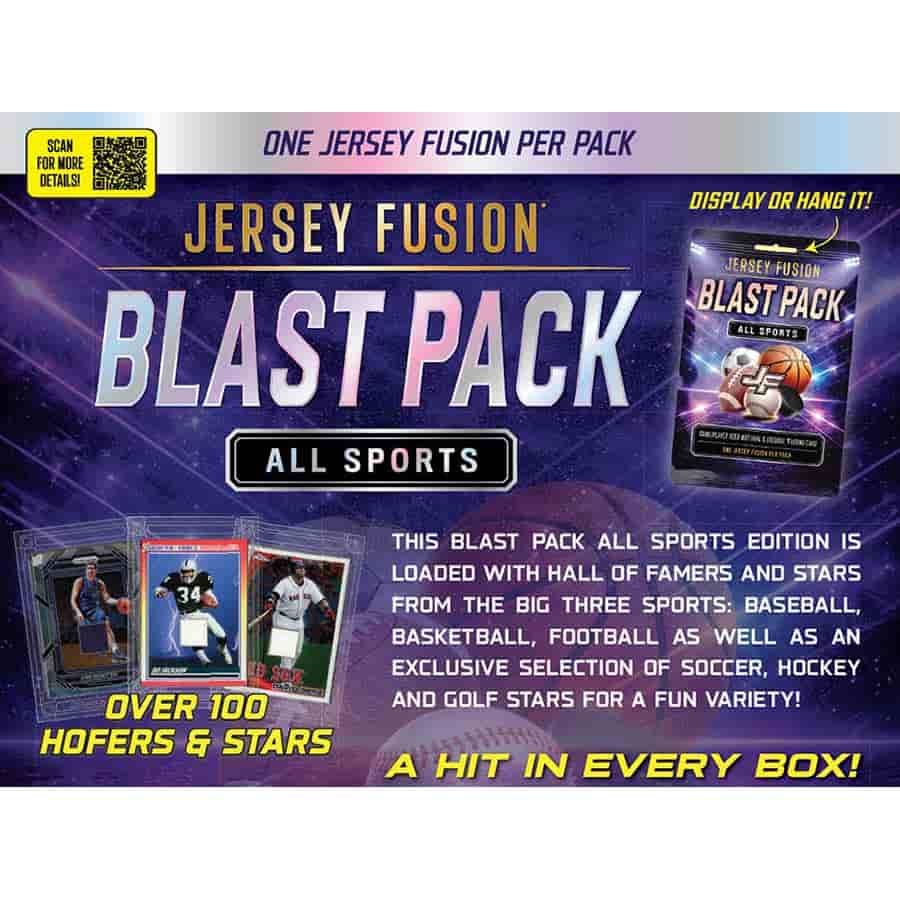 2026 Jersey Fusion All Sports Blast Pack Hobby Pack (Presell July 2026)
